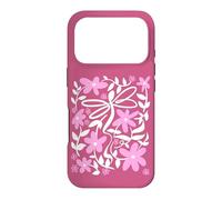 Carcasa para iPhone 17 Pro Pink Floral Daisy Dragonfly Botanical Wildflower Vine Garden