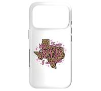 Carcasa para iPhone 17 Pro Pink Leopard Ella es de Texas I Can Tell