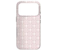 Carcasa para iPhone 17 Pro Pink Pale Crosses Stars Tech Molecular Geometry Pattern