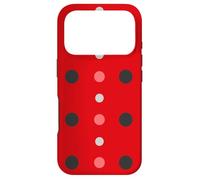 Carcasa para iPhone 17 Pro Pink & Red Black Polka Dot Ladybug Cute Lady Bug Polka Dots