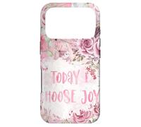 Carcasa para iPhone 17 Pro Pink Watercolor Roses Flower Today I Choose Joy