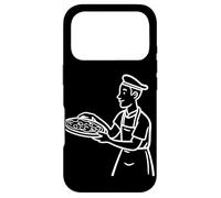 Carcasa para iPhone 17 Pro Pizza Maker One Line Drawing