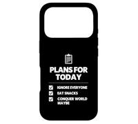 Carcasa para iPhone 17 Pro Planes para Hoy ignorar a Todos los Amantes de los bocadillos Diseño de Humor
