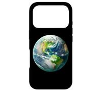 Carcasa para iPhone 17 Pro Planeta del Día de la Tierra Visto Desde el Espacio, Globo Realista Azul