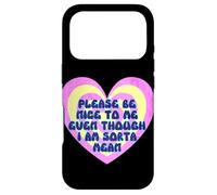 Carcasa para iPhone 17 Pro Please Be Nice to Me es una Especie de corazón Retro Malvado