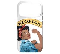 Carcasa para iPhone 17 Pro Podemos Hacerlo Negro Rosie The Riveter Feminista Rosey Rosy