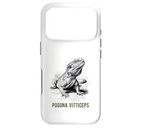 Carcasa para iPhone 17 Pro Pogona Vitticeps Dragón Barbudo Ilustración Científica