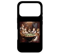 Carcasa para iPhone 17 Pro Poker Cat Lover Casino Gambling Cats Jugando a Las Cartas de póquer