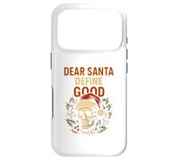 Carcasa para iPhone 17 Pro Política de Navidad Dear Santa Definir Buena Diversión Parodia Hombre