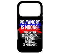 Carcasa para iPhone 17 Pro Polyamory Is Wrong Poliamoroso Poliamor Orgullo Amor