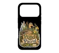 Carcasa para iPhone 17 Pro Pond Patrol Pato Entre Juncos Plantas de Estanque paseantes