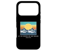 Carcasa para iPhone 17 Pro por Sus Rayas Somos Sanados Isaías 53:5 - Biblia Vintage