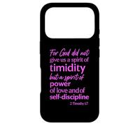 Carcasa para iPhone 17 Pro Porque Dios no Nos DIO un espíritu de timidez 2 Timoteo 1:7
