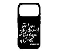 Carcasa para iPhone 17 Pro Porque no me avergüenza del Evangelio de Cristo Fe en Dios