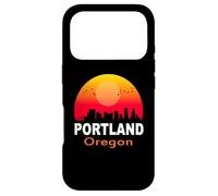 Carcasa para iPhone 17 Pro Portland Oregon Vintage Retro Sunset City State USA