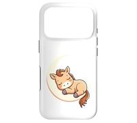 Carcasa para iPhone 17 Pro Potro Dormido en la Luna - Ilustración Animal