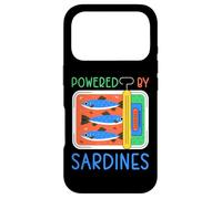 Carcasa para iPhone 17 Pro Powered by Sardines Funny Sardine Energy Humor Graphic