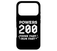 Carcasa para iPhone 17 Pro Powers 200 Think Run Fast Funny Dicho Humor Hombres Mujeres Niños