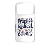 Carcasa para iPhone 17 Pro Practica la empatía Radical - Groovy Floral Kind Message