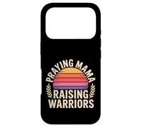 Carcasa para iPhone 17 Pro Praying Mama Raising Warriors Faith Maternidad Madre |-
