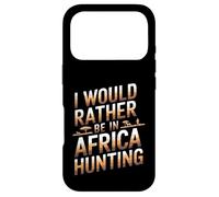 Carcasa para iPhone 17 Pro Prefiero Estar en África Ropa de Caza para entusiastas