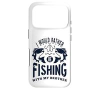 Carcasa para iPhone 17 Pro «Prefiero Pescar con mi Hermano» Fishing Siblings Kid