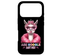 Carcasa para iPhone 17 Pro Pregúntale a Google Not Me Llama Queen Style