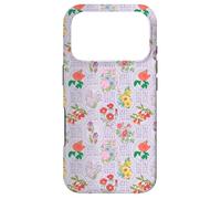 Carcasa para iPhone 17 Pro Preppy Floral on Chinoiserie Trellis en Color Lila