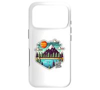 Carcasa para iPhone 17 Pro Priest Lake Idaho ID Nature Pixelated Logo Vacation Design
