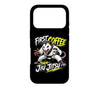 Carcasa para iPhone 17 Pro Primero Café, Luego Jiu-Jitsu: Café Y Lucha Cuerpo A Cuerpo