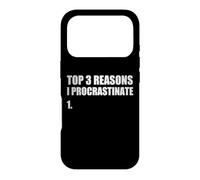 Carcasa para iPhone 17 Pro Principales Razones por Las Que pospongo Broma Divertida de la Lista de procrastinadores