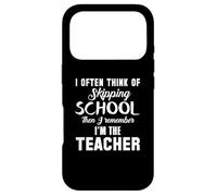 Carcasa para iPhone 17 Pro Profesor Gracioso: a Menudo Piensa en saltarte a la Escuela Entonces