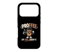 Carcasa para iPhone 17 Pro Proffee Sip Fuel Crush It Proteína Café Entrenamiento Motivación
