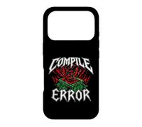 Carcasa para iPhone 17 Pro Programmer Coder Compile Error Heavy Metals Skull