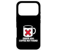 Carcasa para iPhone 17 Pro Programmer Coder Error 404 Coffee Not Found Tech