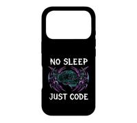 Carcasa para iPhone 17 Pro Programmer Hacker No Sleep Just Code Cyberpunk Brain