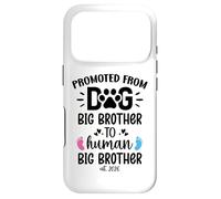 Carcasa para iPhone 17 Pro Promoted from Dog Big Brother Human Brother EST 2026 Big Bro