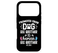 Carcasa para iPhone 17 Pro Promoted from Dog Big Brother to Human Brother EST. 2026 Bro