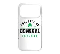 Carcasa para iPhone 17 Pro Propiedad de Donegal Irlanda EST. 1474 Shamrock Distressed BG
