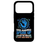 Carcasa para iPhone 17 Pro Protección Infantil Fin Abuso Manos Diseño de Defensa