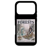 Carcasa para iPhone 17 Pro Proteger Nuestros bosques Criaturas críptidas Divertidas Ambiental
