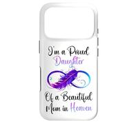 Carcasa para iPhone 17 Pro Proud Daughter of a Beautiful Mom in Heaven Infinity Feather