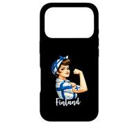 Carcasa para iPhone 17 Pro Proud Strong Finnish Girl Woman Girlfriend Finland Flag