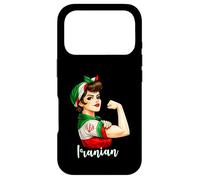 Carcasa para iPhone 17 Pro Proud Strong Iranian Girl Woman Girlfriend Iran Flag