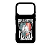 Carcasa para iPhone 17 Pro Proud To Have Served Female Veteran Day 4th of July