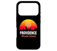 Carcasa para iPhone 17 Pro Providence Rhode Island Vintage Retro Sunset City State USA