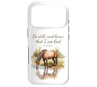 Carcasa para iPhone 17 Pro Psalm 46:10 Be Still, and Know That I Am God, Girls Horse