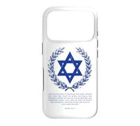 Carcasa para iPhone 17 Pro Psalms 122:6-9 Elegant Star of David Israel Bible Verse