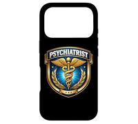 Carcasa para iPhone 17 Pro Psiquiatra Psiquiatría Médico Médico Caduceo Insignia MD