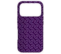 Carcasa para iPhone 17 Pro Purple Lavender Smooth Geometric Oval Circle Chain Pattern